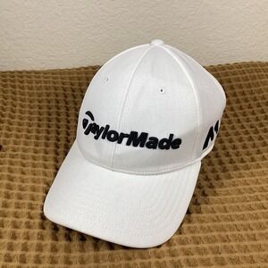 TaylorMade Golf M1 TP5  Adjustable White Athletic Curved Hat Psi